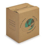 Raja caisse de dmnagement montage rapide en carton brun double cannelure avec poignes - l. 65 x l. ...