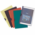 Raja chemise  clip mtal en pvc - coloris assortis - 60 feuilles - lot de 25