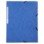 Mondoffice chemise  lastiques 3 rabats format 24 x 32 cm - bleu