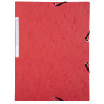 Mondoffice chemise  lastiques 3 rabats format 24 x 32 cm - rouge
