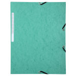 Mondoffice chemise  lastiques 3 rabats format 24 x 32 cm - vert
