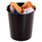 Mondoffice corbeille à papier 18l - noir Mondoffice corbeille à papier 18l - noir