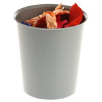 Mondoffice corbeille � papier 18l recyclable - gris