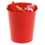 Mondoffice corbeille à papier 18l recyclable - rouge Mondoffice corbeille à papier 18l recyclable - rouge