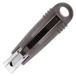 Mondoffice cutter avec revtement plastique - lame auto - rtractable 18 mm - gris