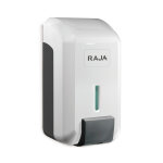 Raja distributeur de savon liquide et gel hydroalcoolique en cartouche de 750 ml - blanc