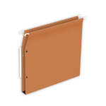 Mondoffice dossier suspendus pour armoire a4 kraft 230g - bouton pression - fond u 30 mm - orange - lot ...