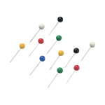 Mondoffice epingles à tête ronde 15 mm coloris assortis - paquet de 100 Mondoffice epingles à tête ronde 15 mm coloris assortis - paquet de 100