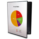 Mondoffice porte vues personnalisable a4 - polypropylne - 12 pochettes - 24 vues - noir