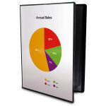 Mondoffice porte vues personnalisable a4 - polypropylne - 24 pochettes - 48 vues - noir