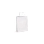Raja sac kraft à poignées torsadées l. 30 x h. 40, 2 x soufflet 13 cm - blanc - lot de 250 Raja sac kraft à poignées torsadées l. 30 x h. 40, 2 x soufflet 13 cm - blanc - lot de 250