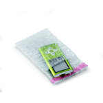Raja sachet bulles avec rabat adhsif repositionnable - 10 x 12 cm - transparent - paquet de 600