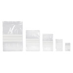 Raja sachet plastique � fermeture zip et bande d'�criture - 10 x 15 cm - epaisseur 50 microns - transparent ...