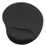 Mondoffice tapis de souris ergonomique avec repose poignet  mmoire de forme - noir