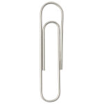 Mondoffice trombones acier nickelé 25 mm bout rond - boîte de 1000 Mondoffice trombones acier nickelé 25 mm bout rond - boîte de 1000