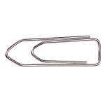 Mondoffice trombones acier nickelé 32 mm bout chevron - boîte de 100 Mondoffice trombones acier nickelé 32 mm bout chevron - boîte de 100