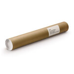 Raja tube d'exp�dition rond en carton brun avec capuchons - diam�tre 100 x l. 1000 mm - lot de 25