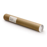 Raja tube d'exp�dition rond en carton brun avec capuchons - diam�tre 60 x l. 430 mm - lot de 50