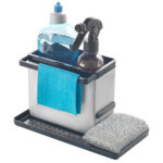 Rangement pour �vier tidytex inox, argent / noir