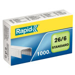Rapid agrafes 26 / 6 en acier galvanis