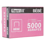 Rapid agrafes bb 8 / 4 - bote de 5000