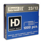 Rapid agrafes n23 / 12 en bote de 1000