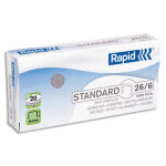 Rapid bote de 1000 agrafes n26 / 6 galvanises strong p / agrafeuse avec technologie flatclinch