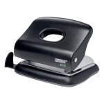 Rapid eco perforateur 2 trous, 20 feuilles - m�tal / abs, noir