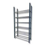 Rayonnage archives archiva - simple face - l. 103 x p. 35 cm - el�ment d�part - bleu