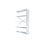Rayonnage archive de bureau smart - h. 200 x l. 100 cm - elément suivant - gris clair Rayonnage archive de bureau smart - h. 200 x l. 100 cm - elément suivant - gris clair