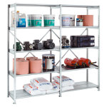 Rayonnage industriel acier 210 - galvanis - l. 100 cm x p. 50 cm - elment suivant