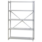 Rayonnage industriel acier 210 - galvanis - l. 100 cm x p. 50 cm - elment dpart
