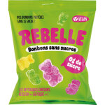 Rebelle bonbon nounours acidul�s vegan - sans sucre - sachet de 50 g