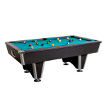 Ren - pierre table de billard 2 en 1 amricain et le pool anglais - billard pacha - noir - vert