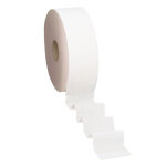 Renova green - papier toilette mini jumbo double paisseur ouate gaufre blanc 180 m - lot 12 bobines ...