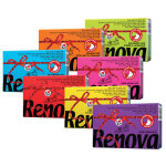 Renova mouchoirs renova color red label, 40 paquets de 6 etuis de 9 mouchoirs