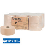 Renova papier toilette mini jumbo renova love & action, lot de 12