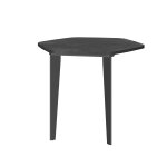 Retour convivialit� hexagonal pour bureau direction fusion - l. 92 x p. 100 cm - noir