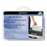 Rexel destructeur feuilles prlubrifies - format a4 - en sachet de 20 feuilles
