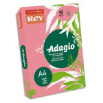 Rey ramette 500 feuilles papier couleur pastel adagio rose pastel a4 80g