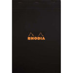 Rhodia bloc agrafé en - tête couverture noire n° 19 format 21x31. 8cm réglure 5x5 Rhodia bloc agrafé en - tête couverture noire n° 19 format 21x31. 8cm réglure 5x5