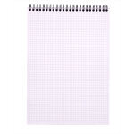 Rhodia bloc notes orange  spirale a4 21 x 29, 7 cm - 80g - petits carreaux 5x5 - 80 feuilles