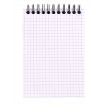 Rhodia bloc notes orange  spirale a6 10, 5 x 14, 8 cm - 80g - petits carreaux 5x5 - 160 pages