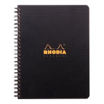 Rhodia cahier à spirale rhodiactive pro book 16 x 21 cm - 90g - perforé 4 trous - petits carreaux 5x5 ... Rhodia cahier à spirale rhodiactive pro book 16 x 21 cm - 90g - perforé 4 trous - petits carreaux 5x5 ...