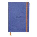 Rhodia carnet souple rhodiarama a5 14, 8 x 21 cm - 90g - lign 7 mm - bleu - 160 pages