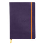 Rhodia carnet souple rhodiarama a5 14, 8 x 21 cm - 90g - lign� - aubergine - 160 pages