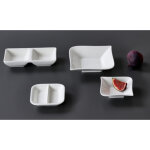 Bol � sauce gusto cabaret, 90 mm, blanc