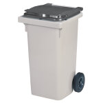 Conteneur 2 roues rossignol prise frontale gris 120 l