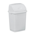 Rossignol poubelle  couvercle basculant rossignol clap blanche 5 l