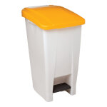 Rossignol poubelle à pédale mobily 60 l - couvercle jaune Rossignol poubelle à pédale mobily 60 l - couvercle jaune